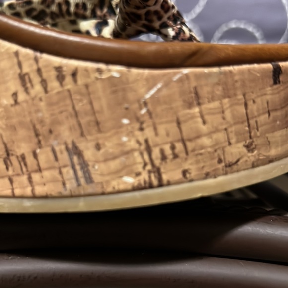 XOXO Leopard Print Sandals Sz 8 - Picture 6 of 9